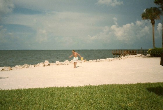 William dancing on the sand - Tampa Bay 1999
