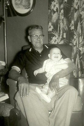Joseph A Schuman with Granddaughter Jennifer - 7mos old