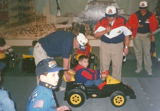 William winning Mini Indy at the Indianapolis 500 - 1997