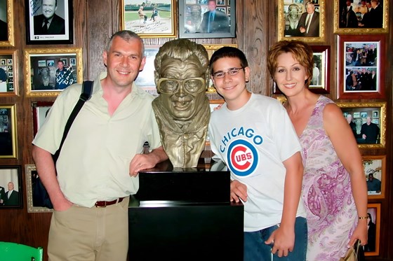  Jimmy, William & Mom at Harry Caray's - Chicago 