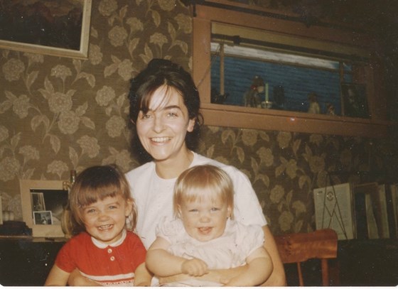 Anne-Marie with mum and Michi...age 2?