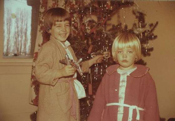 Anne-Marie enjoying Christmas with a grumpy sister