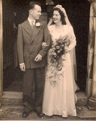 Don and Pat's wedding 28 February 1953