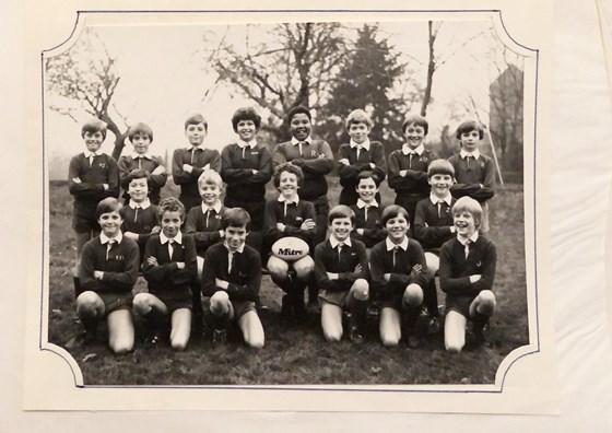 Rugby team photo c. 1984 from Neil Adams