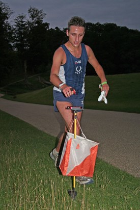 Ed - winner of Long Course - Knole Trail Challenge 28th Aug 2007 by CompassSport Magazine