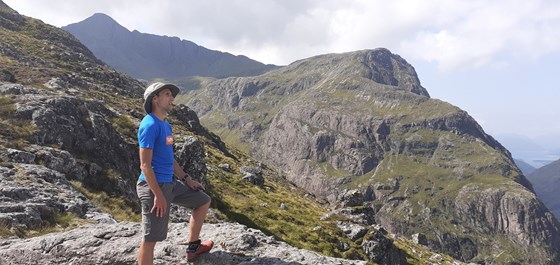 Ed on Bidean nam Bian in Glen Coe, August 2020