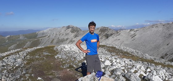 Ed on the Grey Corries Ridge, August 2020