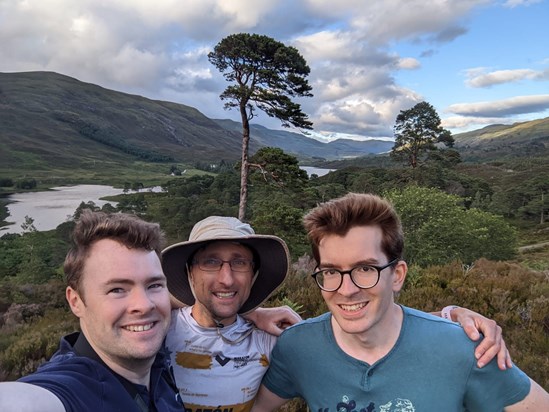 Ed and friends in Glen Cannich, July 2022