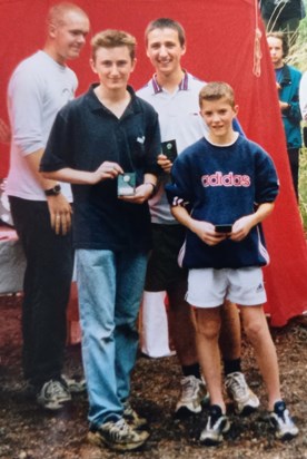 Junior Inter-Regional Relay Champions 2000 (with GG and Josh Jenner)