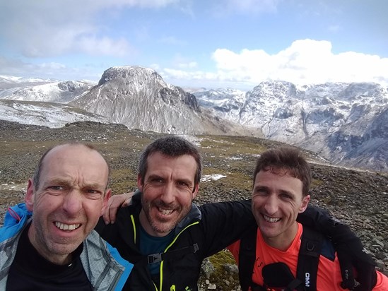 Ed with Matt Jones and me (Ben Reynolds) on the Bob Graham recce