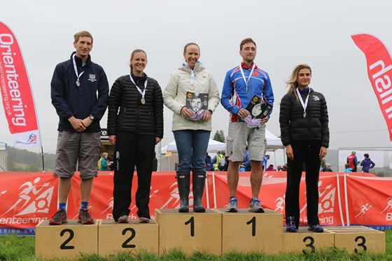 British Middle Distance Championships - 35s podium - Wendover Woods 2017 by CompassSport Magazine - Mark Cheesman