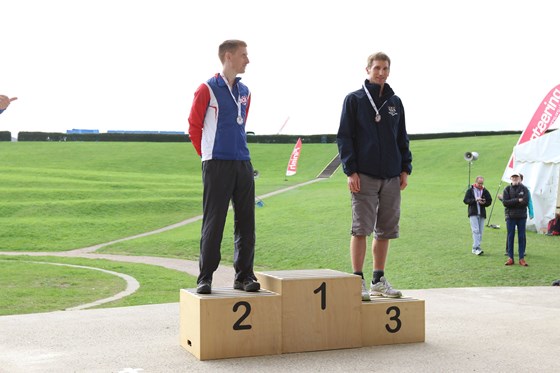 Ed not at the prize-giving for his British Sprint O Champs win at Milton Keynes, M35 class, 2017 by CompassSport Magazine - Mark Cheesman