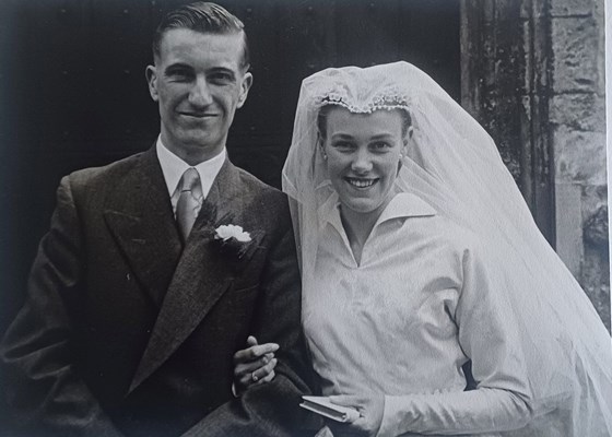 Mum and Dad on their wedding day