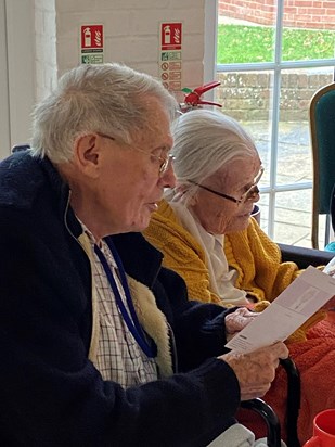 Reading wedding anniversary cards together ❤️