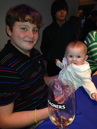 Joe only met this baby once but she was besotted with him the whole day <3