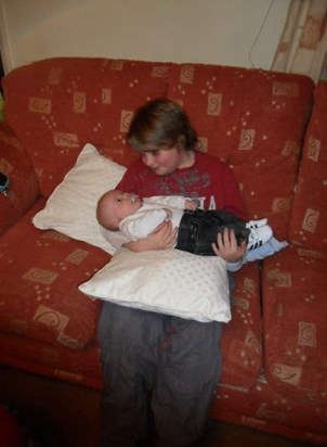 Joe and baby Connor