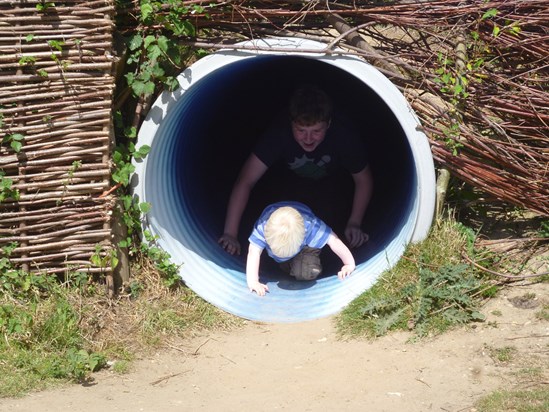 Pulborough Brooks, 2013 - Joe always made sure the kids had lots of fun on our days out x