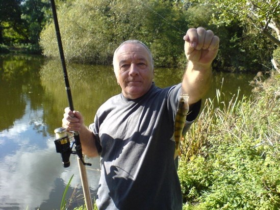 My dad fishing