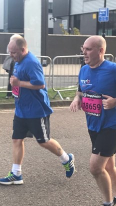 We completed the Birmingham half in memory of you dad