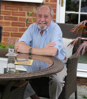 Dad in the garden