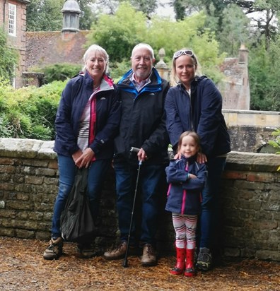 On holiday with Margaret, daughter Kate and granddaughter Connie