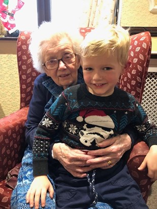 Granny & her great grandson Joshua 