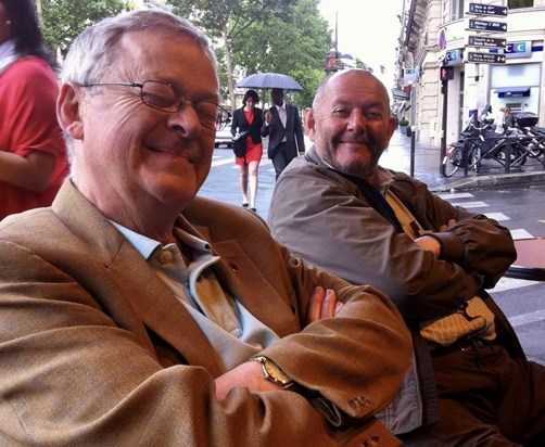 Brian & Paul Sutton in Paris for the airshow.