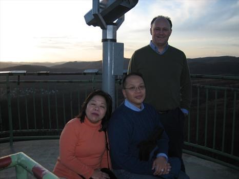 With Ate Bessie above Vienna Woods (April 2006)