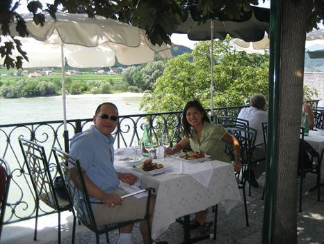 With Queenie at Dürnstein, Austria 2007