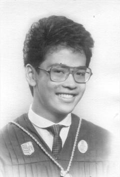1985 graduation, aged 21