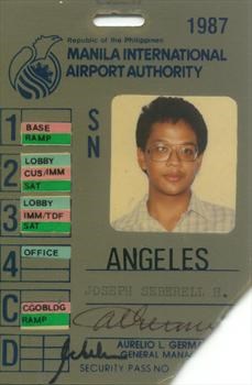 1987 Manila Airport pass