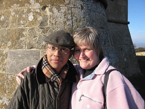 With Julie, Cotswolds, Feb 2009