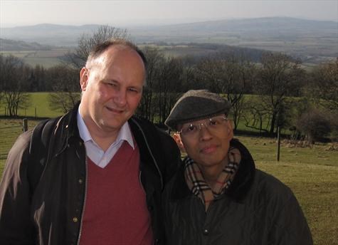 With Malcolm, Cotswolds, 21 Feb 2009