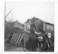 mum and dad motor bike