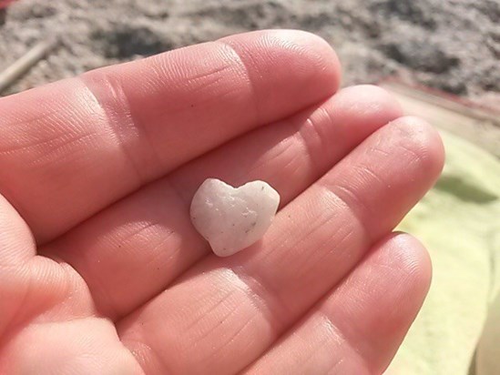 Kirsten found this heart stone on holiday in Almeria