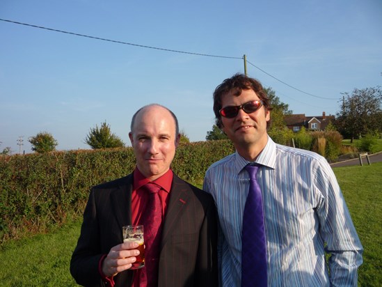 Bobby and Phil at Freddie and Josie's wedding