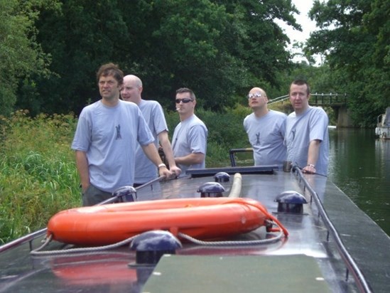 2008 stag do canal boating 1