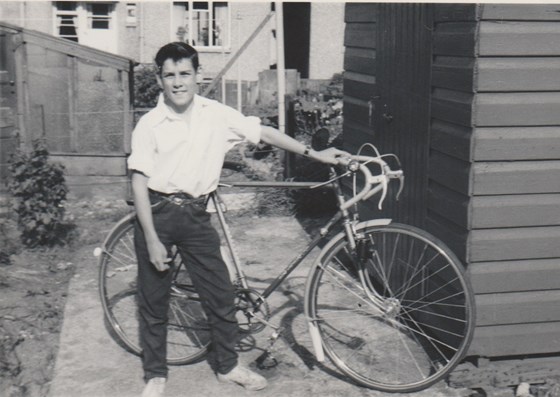 Dad with his new bike