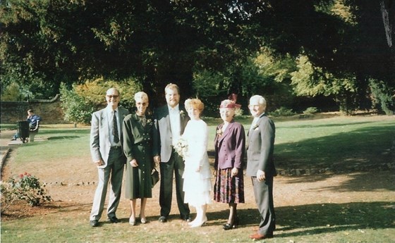 Wedding Day with grandparents