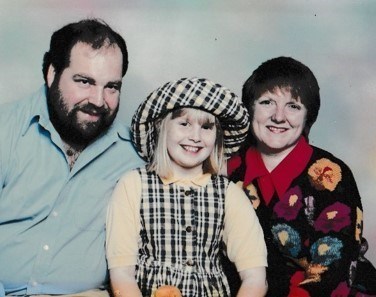 Family photo in the 90s