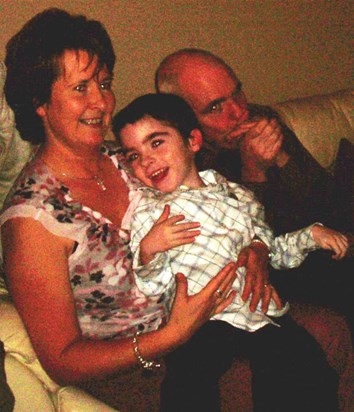 Peter with his Mummy and Daddy xx