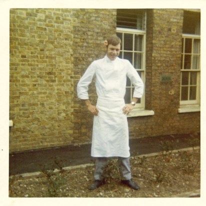 Dad in his chef outfit