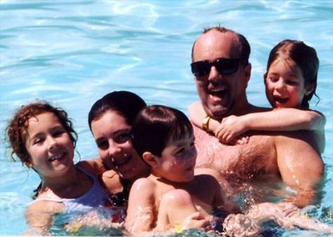 In the pool!