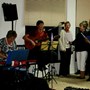 Me and Liz playing together with Azahar choir. She helped so much with this singing group. 