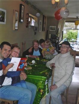 Michael, Ghadir, Robin, Coran, Callum and Margaret, July 2009
