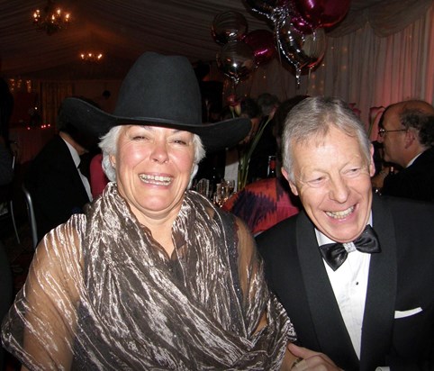 I think Sian’s sense of humour is evident in this photo!  Taken at our silver wedding bash 2008.  Who’s is that hat?!!