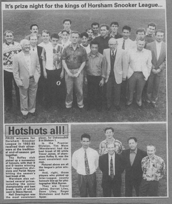 Snooker awards evening 1993