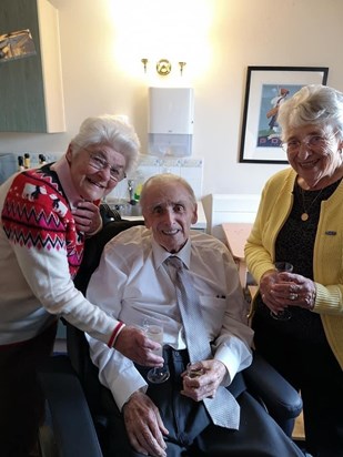 Mump, Dad and Auntie Jean at their 60th wedding anniversary party