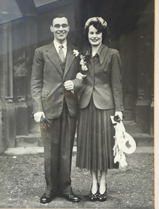 Mum and dad on their wedding day
