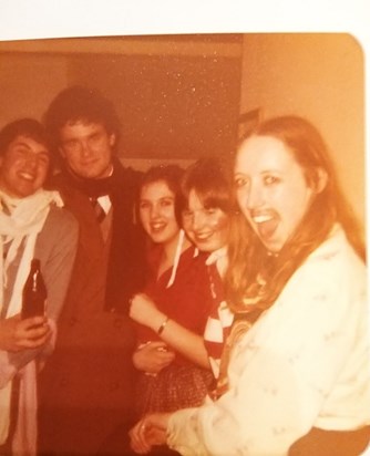 Carolyn at an Oxford fancy dress party c.1980 